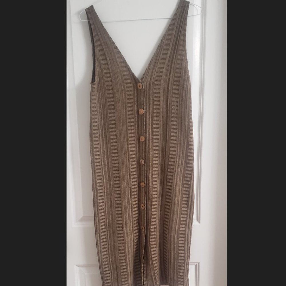 [NEW] ZARA-Cami Mid Knit Dress with Button